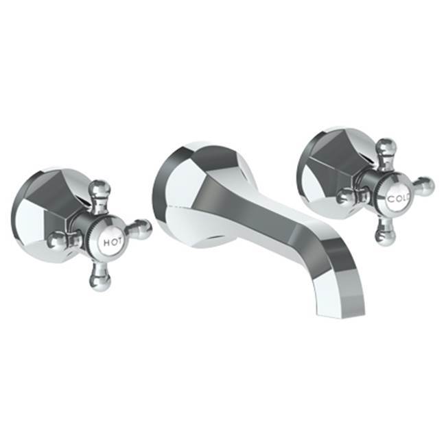 Wall Mounted 3 Hole Lavatory Set with 6 3/4'' CTC Spout