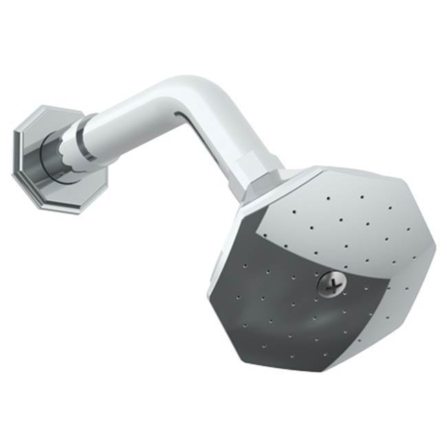 Wall Mounted Showerhead, 3-3/4'' dia with 7-3/8'' Arm and Flange