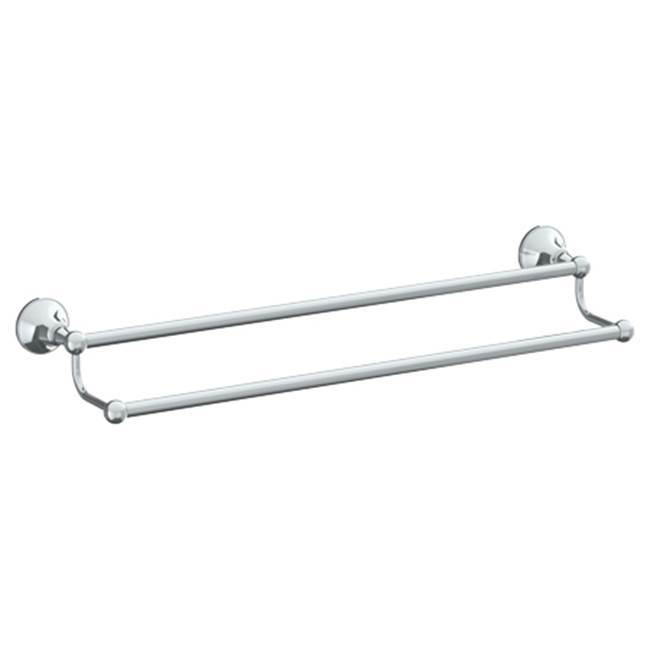 Wall Mounted Double Towel Bar, 24''