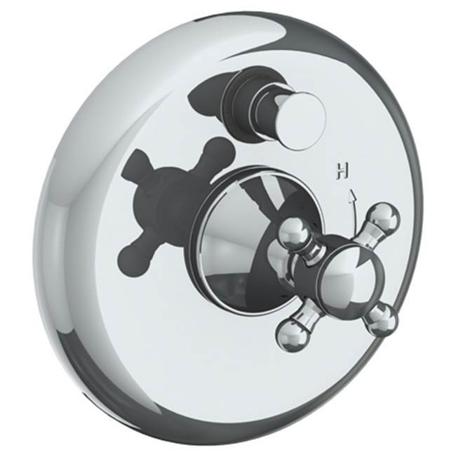 Wall Mounted Pressure Balance Shower Trim with Diverter, 7'' dia.