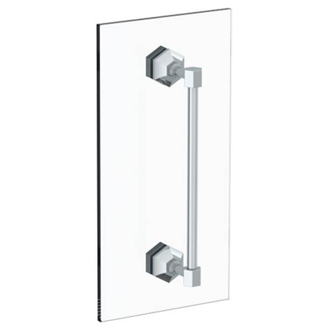 Beverly 18'' shower door pull/ glass mount towel bar