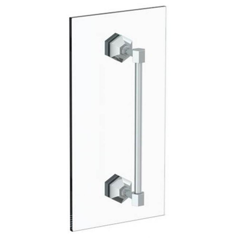 Beverly 24 shower door pull/ glass mount towel bar