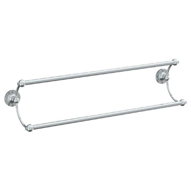 Wall Mounted Double Towel Bar, 24''