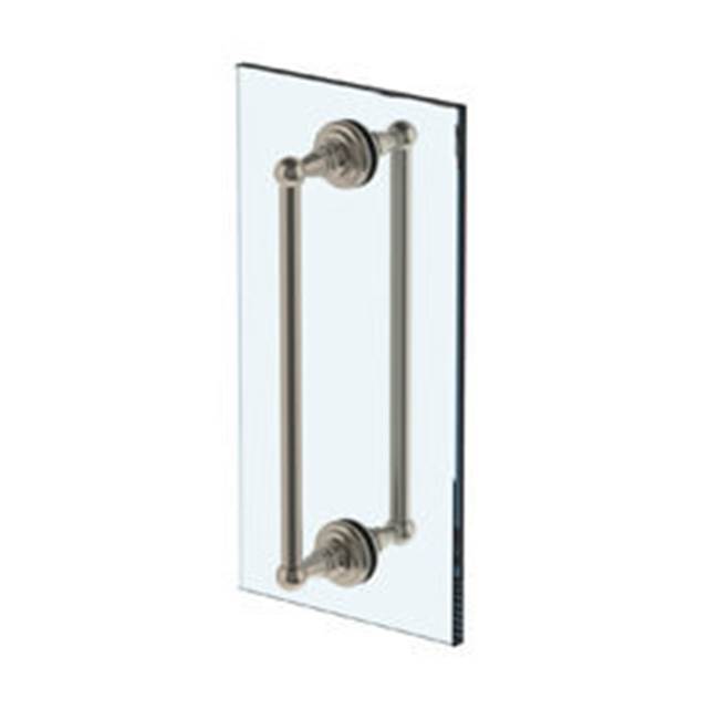 Rochester 12'' double shower door pull/ glass mount towel bar