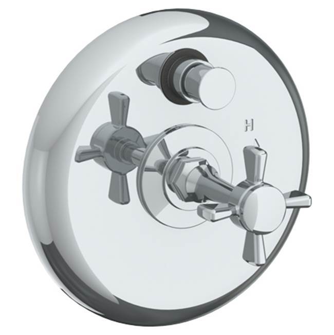 Wall Mounted Pressure Balance Shower Trim with Diverter, 7'' dia.