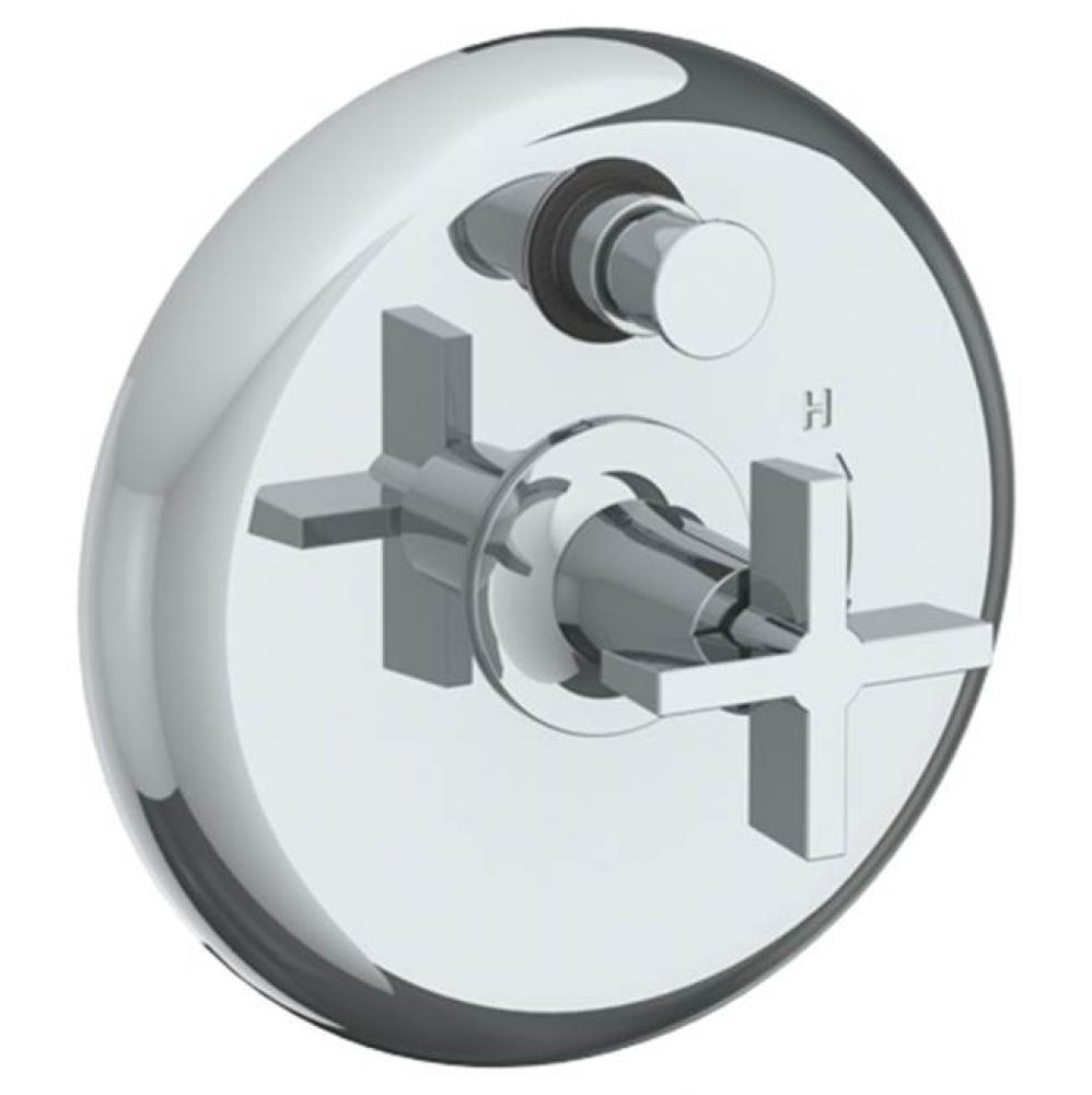 Wall Mounted Pressure Balance Shower Trim with Diverter, 7'' dia.