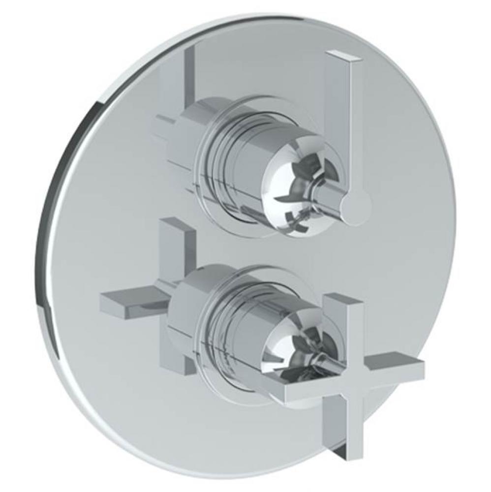 Wall Mounted Thermostatic Shower Trim with built-in control, 7 1/2