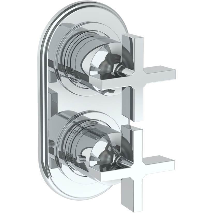 Wall Mounted Mini Thermostatic Shower Trim with built-in control, 3 1/2'' x 6 1/4'&