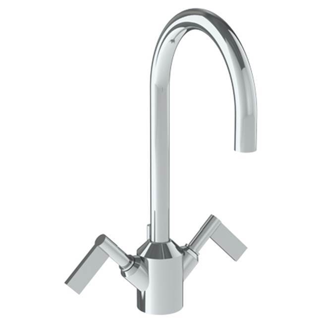 Deck Mounted 2 Handle Monoblock Lavatory Mixer