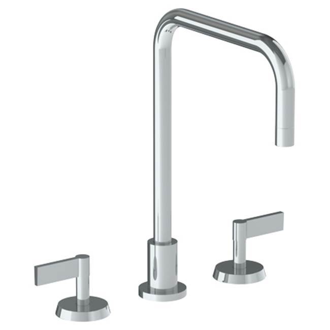 Deck Mounted 3 Hole Square Top Kitchen Faucet