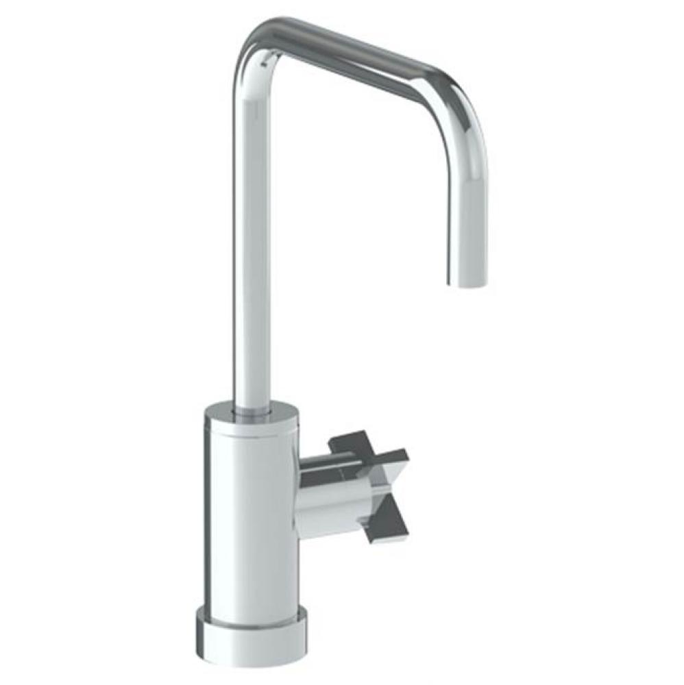 Deck Mounted 1 Hole Square Top Kitchen Faucet