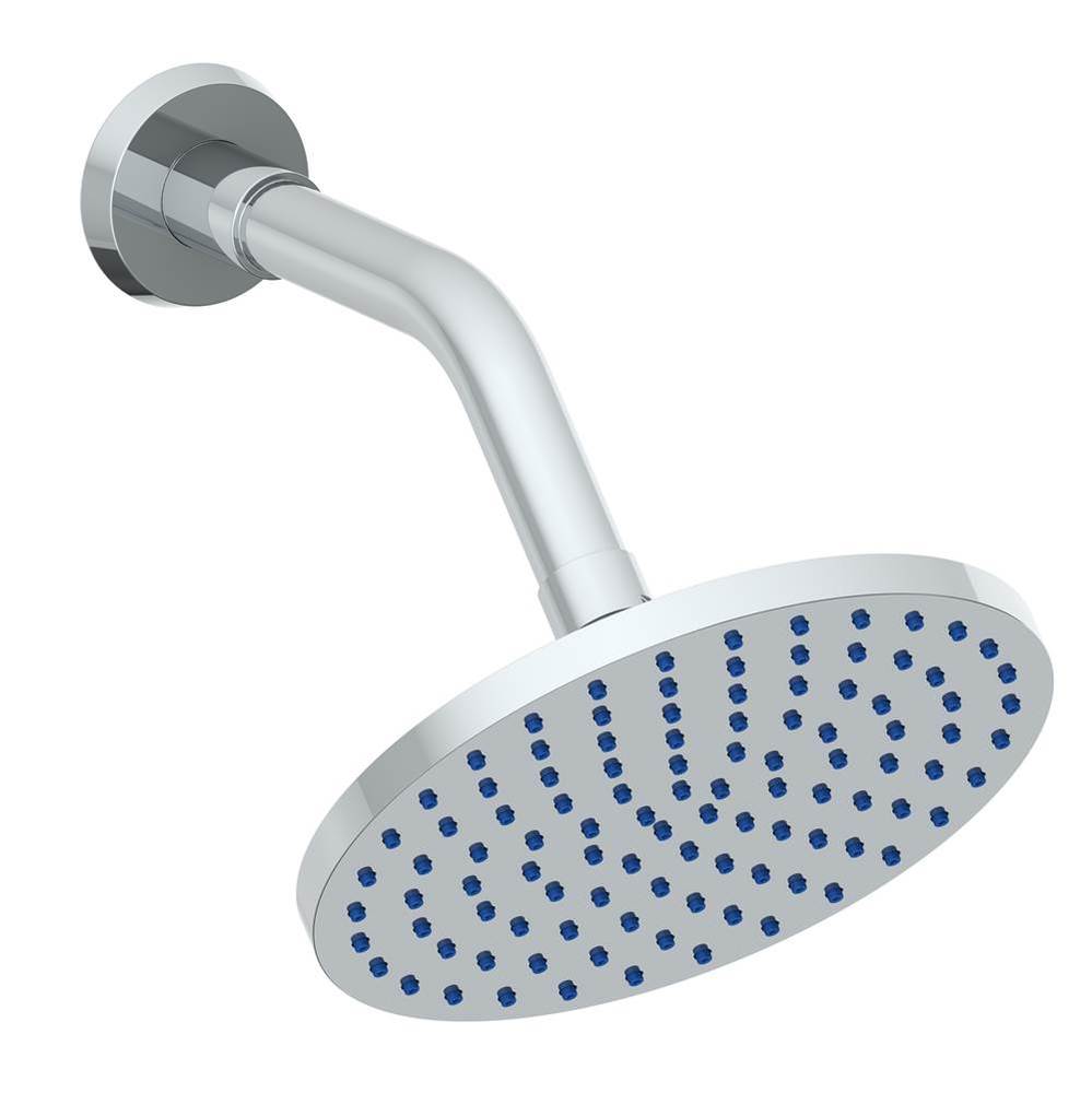 Wall Mounted Showerhead, 6''dia, with 7'' Arm and Flange