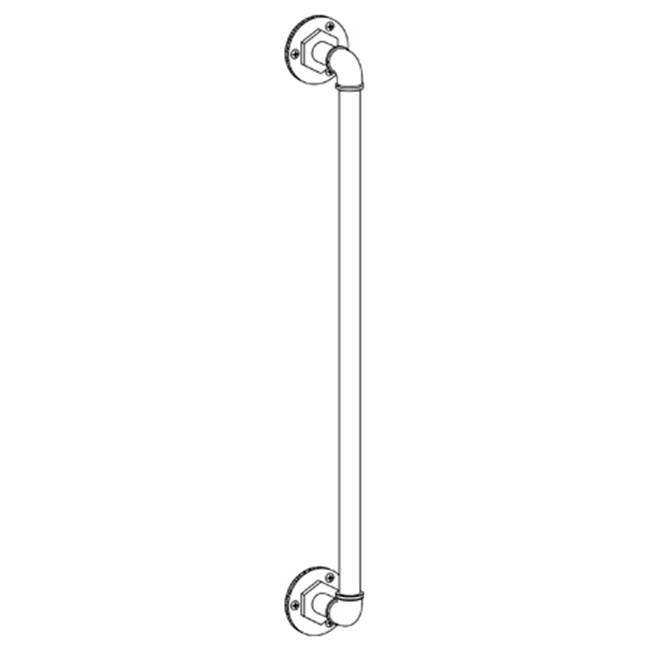 Elan Vital 24'' Shower Door Pull / Glass Mount Towel Bar