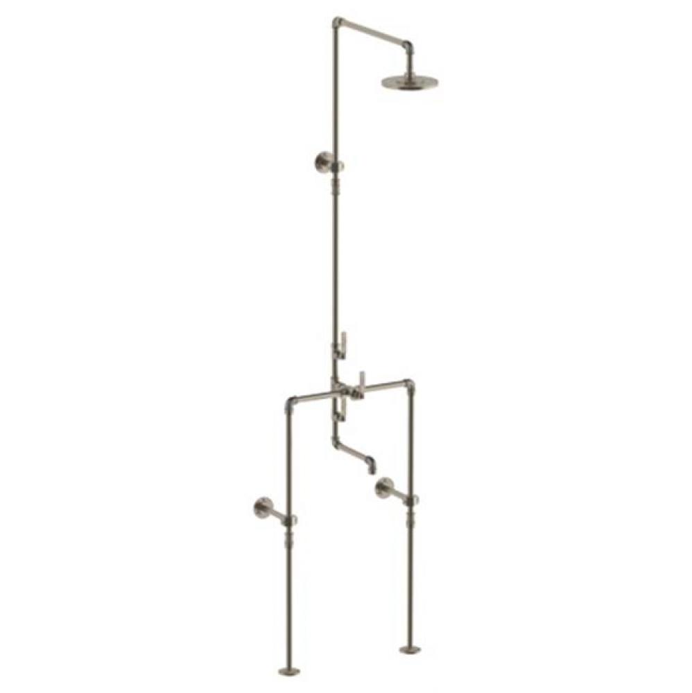 Floor Mounted Exposed Thermostatic Tub/ Shower Set