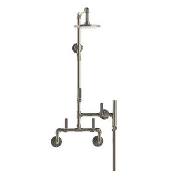 Wall Mounted Exposed Shower With Hand Shower Set