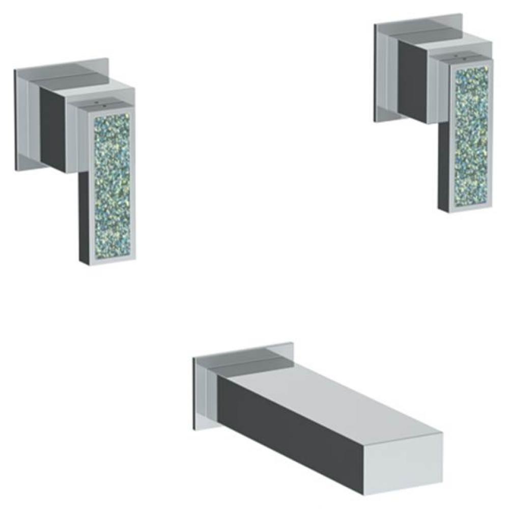 Wall Mounted 3 hole Bath Set