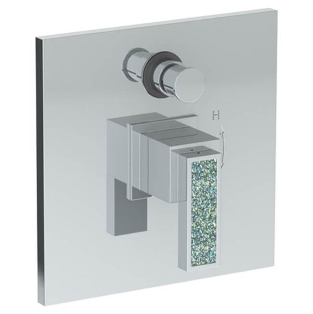 Wall Mounted Pressure Balance Shower Trim with Diverter, 7 1/2''