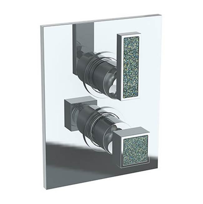 Wall Mounted Thermostatic Shower Trim with built-in control, 6 1/4'' X 8''