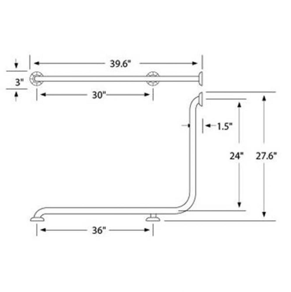 Corner Grab Bar- Loft