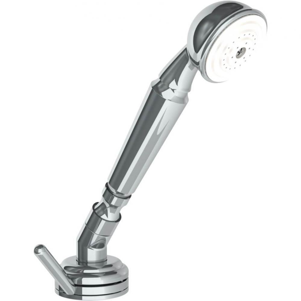 traditional deck mount hand shower with independent progressive valve