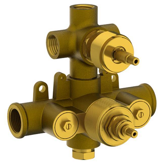 1/2'' Thermostatic Valve with Built in Volume Control and 3-Way Diverter