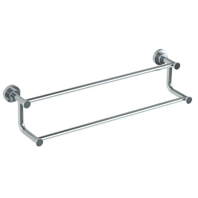 Wall Mounted Knurled Double Towel Bar, 24''