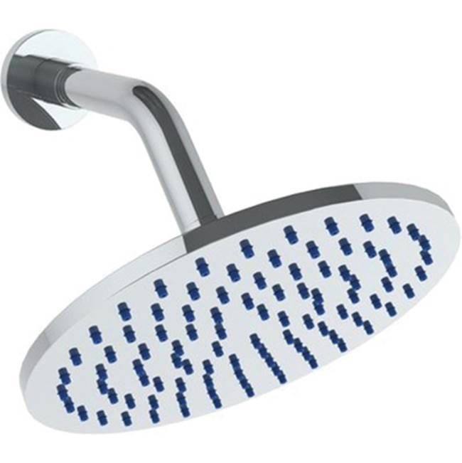 Wall Mounted Showerhead, 6'' dia with 6'' Arm and Flange