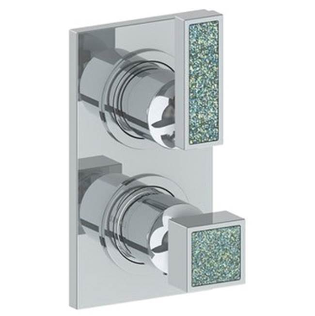 Wall Mounted Mini Thermostatic Shower Trim with built-in control, 3 1/2'' X 8'&apos