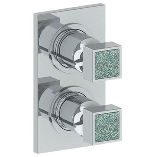 Wall Mounted Mini Thermostatic Shower Trim with built-in control, 3 1/2'' X 8'&apos