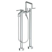 Watermark 111-8.26.3-SP4-SBZ - Floor Standing Square Bath set with Slim Hand Shower