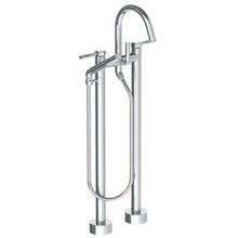 Watermark 111-8.3-SP4-SBZ - Floor Standing Gooseneck Bath Set with Slim Hand Shower