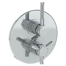 Watermark 111-T20-SP4-WH - Wall Mounted Thermostatic Shower Trim with built-in control, 7 1/2''