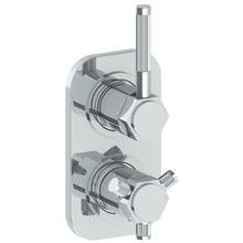 Watermark 111-T25-SP4-GP - Wall Mounted Mini Thermostatic Shower Trim with built-in control, 3 1/2'' x 6 1/4'&