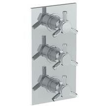 Watermark 111-T30-SP5-WH - Wall Mounted Thermostatic Shower Trim with 2 built-in controls, 6 1/4'' x 12''