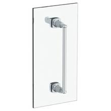 Watermark 115-0.1-12SDP-EB - H-Line 12'' shower door pull with knob/ glass mount towel bar with hook