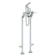 Watermark 115-8.3STP-MZ4-WH - Floor Standing Bath Set with Hand Shower and Shut-Off Valves