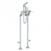 Watermark 115-8.3STP-MZ4-SBZ - Floor Standing Bath Set with Hand Shower and Shut-Off Valves