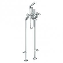 Watermark 115-8.3STP-MZ5-SBZ - Floor Standing Bath Set with Hand Shower and Shut-Off Valves