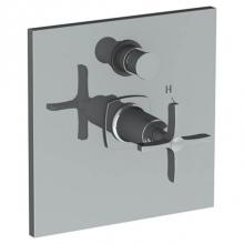 Watermark 115-P90-MZ4-PC - Wall Mounted Pressure Balance Shower Trim with Diverter, 7''