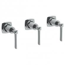 Watermark 115-WTR3-MZ4-PC - Wall Mounted 3-Valve Shower Trim