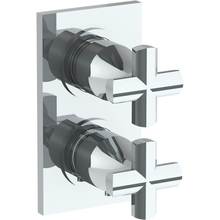 Watermark 125-T25-BG5-WH - Wall Mounted Mini Thermostatic Shower Trim with built-in control, 3 1/2'' x 6 1/4'&