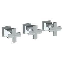 Watermark 125-WTR3-BG5-WH - Wall Mounted 3-Valve Shower Trim