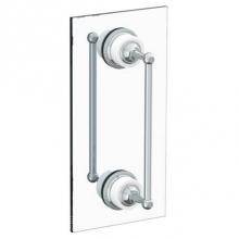 Watermark 180-0.1-12DDP-EB - Venetian 12'' double shower door pull/ glass mount towel bar