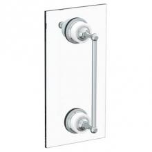 Watermark 180-0.1-12SDP-EB - Venetian 12'' shower door pull with knob/ glass mount towel bar with hook