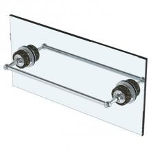 Watermark 180-0.1-6DDP-___-PC - Venetian 6'' double shower door pull/ glass mount towel bar