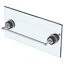 Watermark 180-0.1-6SDP-___-PC - Venetian 6 ''shower door pull with knob/ glass mount towel bar with hook