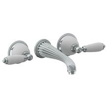 Watermark 180-2.2-CC-WH - Wall Mounted 3 Hole Lavatory Set with 8 1/4'' CTC Spout