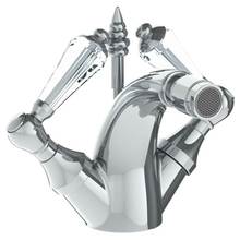 Watermark 180-4.1-SWU-SBZ - Deck Mounted Monoblock Bidet Mixer