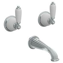 Watermark 180-5-CC-SBZ - Wall Mounted 3 Hole Bath Set