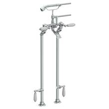 Watermark 180-8.3STP-CC-GP - Floor Standing Bath Set with Hand Shower and Shut-Off Valves